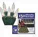 4' x 6' Clear Twinkling Mini Net Style Christmas Lights - Green Wire