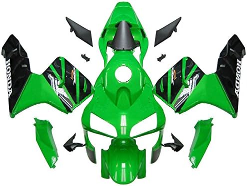 Injection Mold ABS Plastic Bodywork Frame Fairing Kit For Honda CBR600RR F5 Green Black CBR Racing 2003 2004