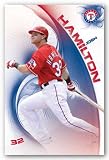 (22x34) Texas Rangers Josh Hamilton Sports Poster Print