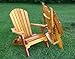 Folding Cedar Adirondack Chair W/stained Finish, Amish Crafted