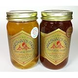 Honey 2 Jar Assortment - Wild-Blackberry, Orange Blossom - 24oz. Pint Glass-Jars