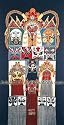 Chinese Wall Decor / Chinese Folk Art: Chinese Batik Wall Hanging - Beijing Opera Masks