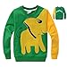 Little Hand Little Boys' Color Block Animal Print Sweater T-Shirt