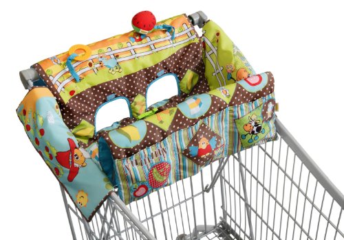 Infantino Shop and Play Shopping Cart Cover, Farm Friends