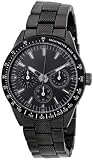 FMD Black Dial Faux Chronograph Black PVD Brass Mens Watch ZRT15544S11 on sale
