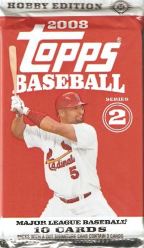 2008 Topps Baseball Cards - Series 2 (Two) Baseball Hobby Pack (10 Cards/Pack)