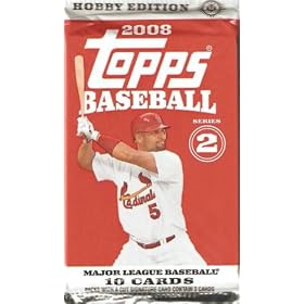 2008 Topps Baseball Cards - Series 2 (Two) Baseball Hobby Pack (10 Cards/Pack)