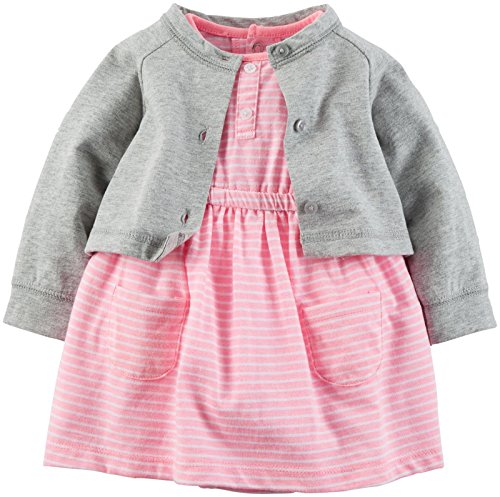 Carter's 2 Piece Dress Set 121g465, Tasha Pink, 18 Months