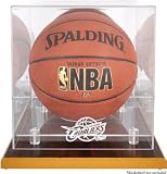 Mounted Memories Cleveland Cavaliers Woodbase Team Logo Basketball Display Case With Mirrored Back