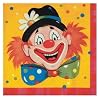 17283 - PAPSTAR - 20 Servietten, 3-lagig 1/4-Falz 33 cm x 33 cm "Clowngesicht"