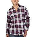 Merona Twill Shirt - Gray/Orange