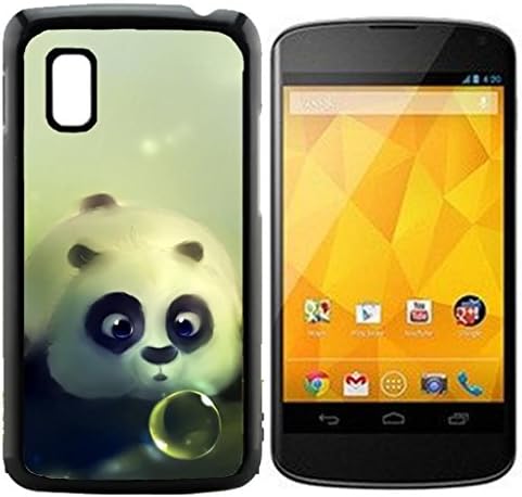 Panda Cute Bear Animal Hard Plastic and Aluminum Back Case For Google Nexus 4 E960