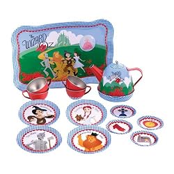 SCHYLLING WIZARD OF OZ MUSICAL TIN TEA SET