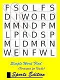 Simple Word Find - Sports Edition (formatted for Kindle)