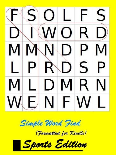 Simple Word Find - Sports Edition (formatted for Kindle)