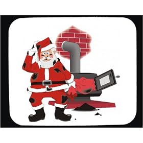 Santa Claus Decorated Mouse Pad