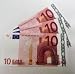 1 Stück '10er Euro-Ersatz-Schein' 125%, einseitig, Spielgeld