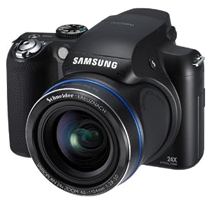 Samsung WB5000 Digitalkamera (12 Megapixel, 26mm Weitwinkel, 24x optischer Zoom, 7,6 cm (3 Zoll) TFT LCD, USB 2.0 (Hi-Speed), Duale Bildstabilisation) schwarz