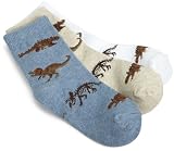 Country Kids Boys  Real Dinosaurs 3 Pack,White, Khaki, Denim,5-6