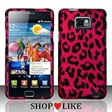 Rubberized Hot Pink Leopard Snap on Design Case Hard Case Skin Cover Facepl ....