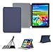 FYY Samsung Galaxy Tab4 8.0 inch Case - Ultra Slim Magnetic Smart Cover Multi-Angle Stand Case for Samsung Galaxy Tab 4 8.0 inch Navy Blue (with Auto Wake/Sleep Feature)