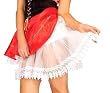 Adult White Crinoline with White Teardrop Trim - Womens Std.