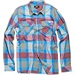 One Industries Cooper Men's Long-Sleeve Casual Shirt w/ Free B&F Heart Sticker Bundle - Cardinal Red