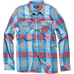 One Industries Cooper Men's Long-Sleeve Casual Shirt - Cardinal Red