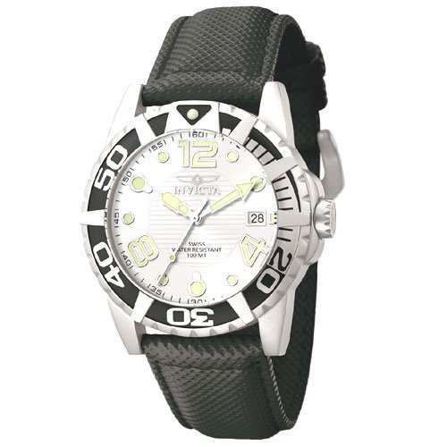 Invicta Mens Signature Aluminum Pro Diver Silver Dial Watch 7245
