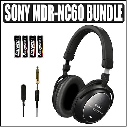Sony MDR NC60 Noise Canceling Headphone W/ Accessory Bundle 51iEn1gtHLL Sony MDR NC60 Noise Canceling Headphone W/ Accessory Bundle