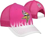 Minnesota Vikings Women's Pink Breast Cancer Awareness Structured Adjustable Snapback Mesh Back Hat