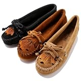 Minnetonka(ミネトンカ) フェザー キルティ モカシン スペシャル/Feather Kilty Moccasin Special/フェザー(羽)モチーフ&ウッドビーズ/460/462/467