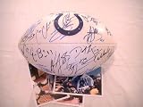 2011 INDIANAPOLIS COLTS TEAM SIGNED AUTOGRAPHED FOOTBALL PEYTON MANNING COA + HOLOGRAM