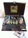 Tea Wooden Chest Variety Pack of 4 Flavors- 60 Count with Orange Bellosom Honey