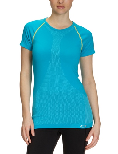 Oakley Continuity Top – Short Sleeve – Women’s Bright Aqua, L
