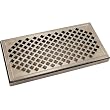 12" Surface Mount Drip Tray - Stainless Steel - No Drain - Decorative Grate