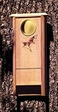 New Schrodt Single Chambered Bat Bungalow Handcrafted From Redwood Etched Brass Moon