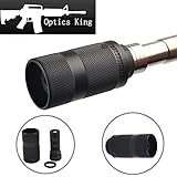 OpticsKing .308/7.62 Muzzle Brake with Sound Redirect 5/8 X 24 Brake with Sleeve Muzzle brake