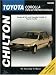 Search : Toyota Corolla, 1970-87 (Chilton's Total Car Care Repair Manual)