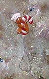 5 Gingerbread Man Chef Holding Whisk Kitchen Utensil Christmas Ornament
