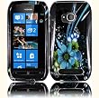 Blue Flower Hard Case Cover for Nokia Lumia 710