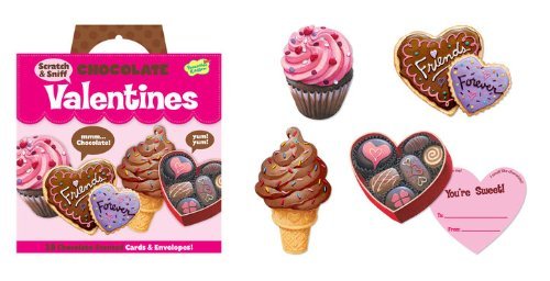Peaceable Kingdom / Scratch & Sniff Chocolate Valentine Cards