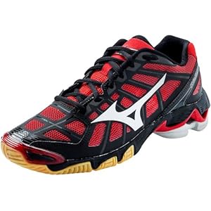 Mizuno Women's Wave Lightning RX2 Volleyball Shoe,Black/Red,7.5 B US