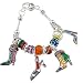 Designer Style Colorful Shoe Theme Charm Bracelet With Boot And Sandle