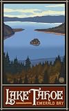 Northwest Art Mall 11" x 17" Poster Lake Tahoe Emerald Bay by Paul A. Lanquist
