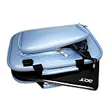 Asus Eee PC T101H Tablet Netbook CaseCrown Double Memory Foam Netbook Case with Shoulder Strap (Baby Blue Faux Alligator Skin) Asus Eee PC T101H Tablet Netbook CaseCrown Double Memory Foam Netbook Case with Shoulder Strap (Baby Blue Faux Alligator Skin)