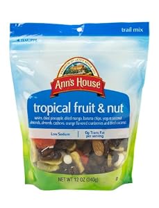 Ann's House of Nuts Tropical Fruit and Nut, 12 Ounce (Pack of 6)