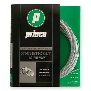 Prince Synthetic Gut with Duraflex White Tennis String Prince Synthetic Gut with Duraflex White Tennis String