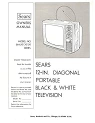 Book: Sears 12 inch Portable Black & White TV Television, Model 564.50130150 Series, Instruction Guide / Owners Manual - Sears, Roebuck and Co.