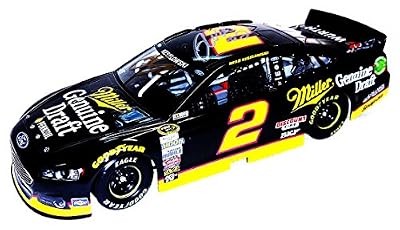 2X AUTOGRAPHED 2015 Brad Keselowski & Rusty Wallace #2 Miller Genuine Draft Racing MGD (Vintage Retro Throwback) Signed Lionel 1/24 NASCAR Diecast Car with COA (#0054 of only 1,089 produced!)